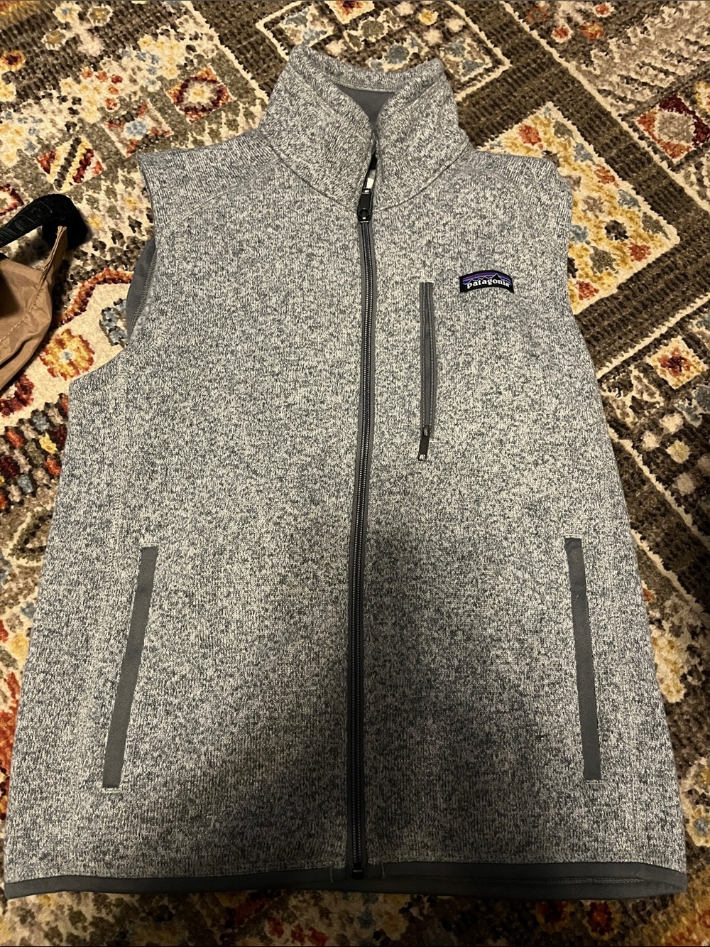 Patagonia Grey Heather Fleece Vest
